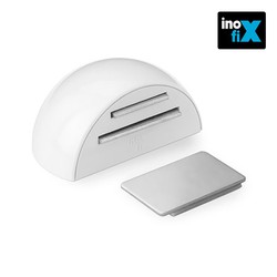 Retentor adesivo magnético branco (blister) inofix