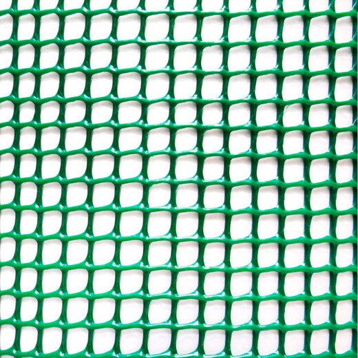 Rollo malla ligera cadrinet verde 1x25mts 4,5x4,5 mm