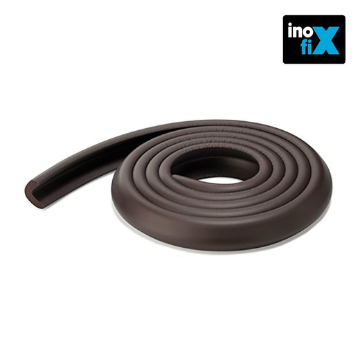 Rollo protector de cantos acolchado 2mts marron (blister) inofix