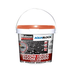 Ladrilho aquablock de silicone líquido Rubson de 1 kg