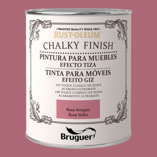 Rust-oleum chalky finish mueble rosa antiguo 0,75l 5397541 bruguer