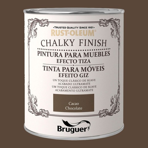 Rust-oleum chalky finish muebles cacao 0,75l 5397519 bruguer