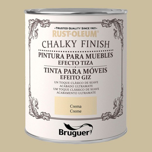 Rust-oleum chalky finish muebles crema 0,75l 5397512 bruguer