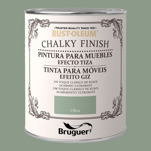 Rust-oleum chalky finish muebles oliva 0,75l 5397527 bruguer