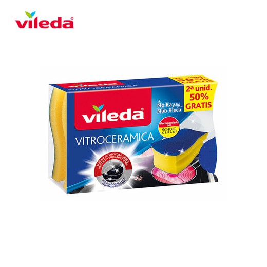 Protetor de unha duplo de cerâmica de vidro com pano de microfibra 137091 vileda