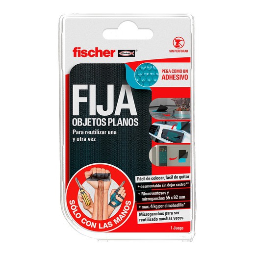 Sclm fija objetos planos recolocable fischer