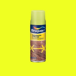 Marcação de spray amarelo e marcação de 0,5l bruguer