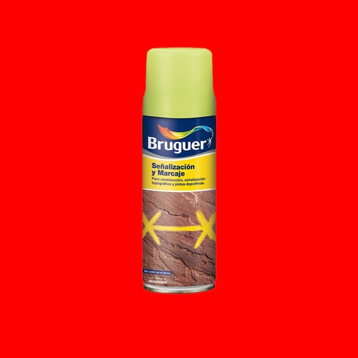 Signalisation et marquage spray rouge 0.5l bruguer