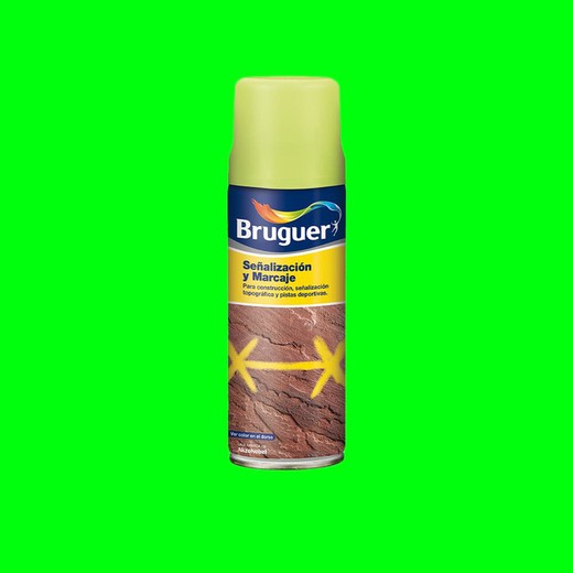 Señalizacion y marcaje spray verde 0,5l bruguer