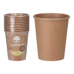 Coffret 10 verres biodégradables 250ml