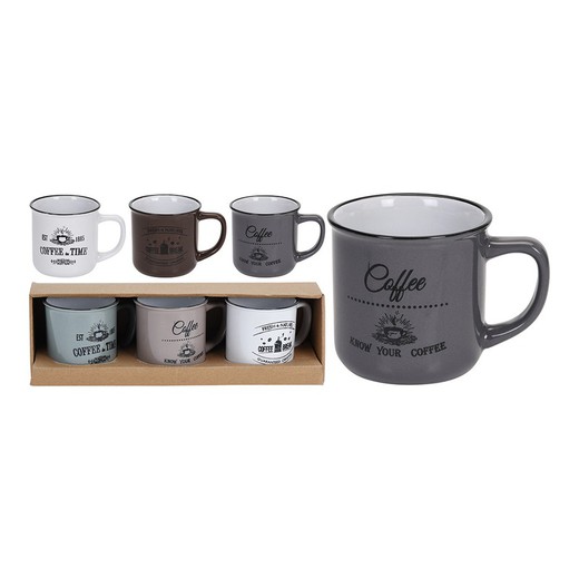 Coffret 3 tasses 330cl modèles assortis