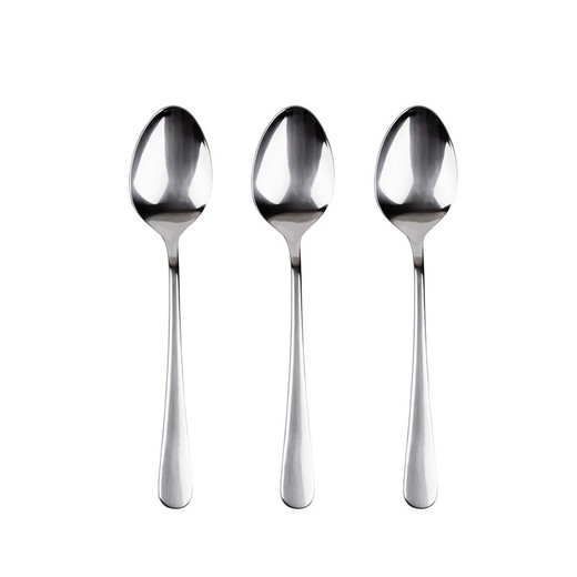 Set 3 Unid. Cuchara Acero Inox. Reciclado Brillo Natur Sg7767 San Ignacio