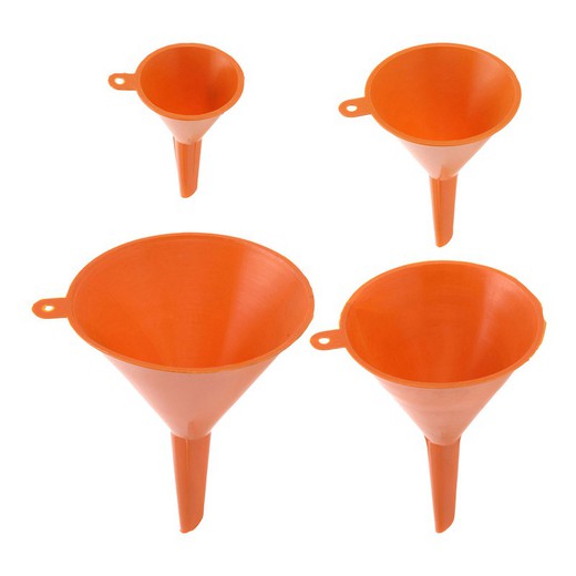 Set 4 embudos naranja