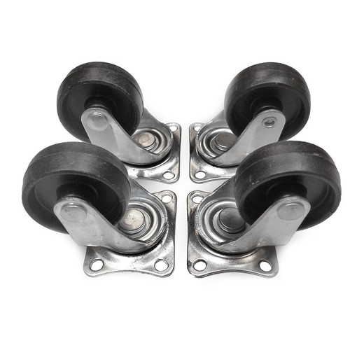 Jeu de 4 roues noires de 32 mm