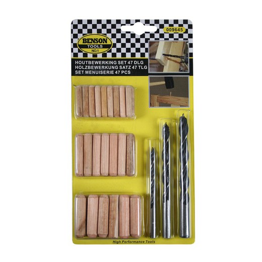 Set 47 pièces diverses pour bois