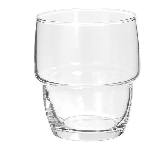 Set 6 vasos de agua apilables modelo bottom cup 28cl