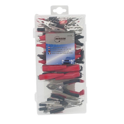 Lot de 60 pincettes diverses rouges et noires