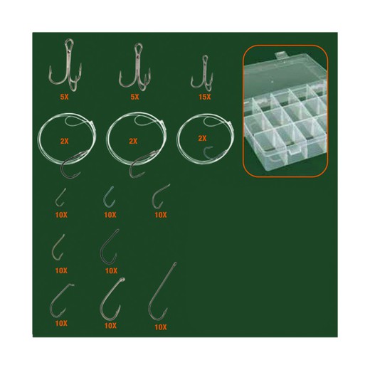 Set d'hameçons 111 pièces avec accessoires