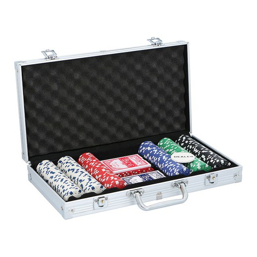 Set de poker avec étui en aluminium