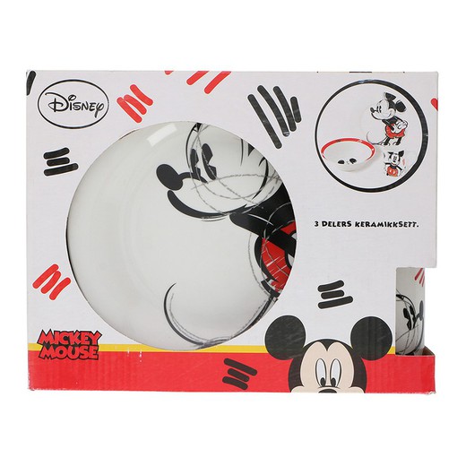 Set de vajilla 3 piezas disney