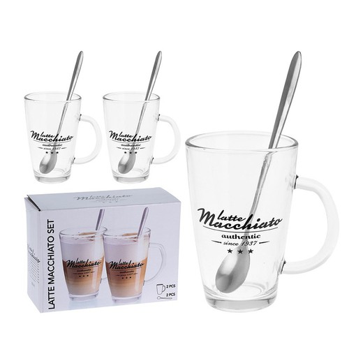 Set latte macchiato