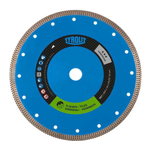 Sierra de diamante continua 1a1r 115x1,2x22,23 dct. Tyrolit