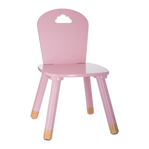 Silla infantil color rosa 32x31.5x50cm