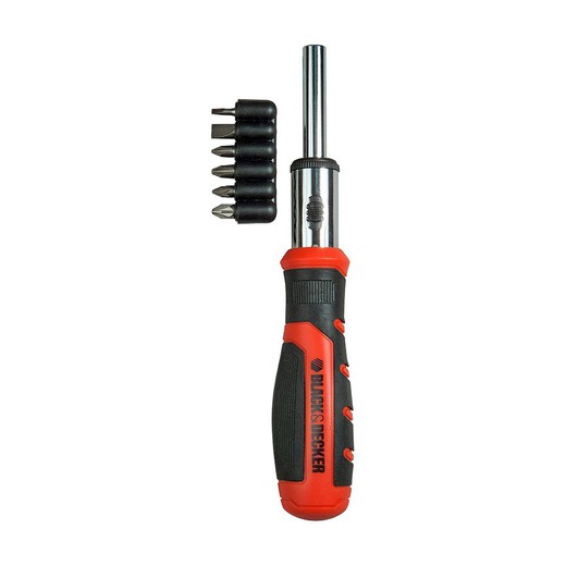 S.of. Juego multipuntas con carraca +6 puntas bdht0-62129 black+decker