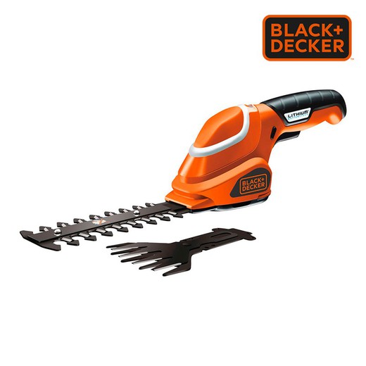 S.of. Kit tijera cortacésped/arreglasetos 7,2v gsl700-qw black decker