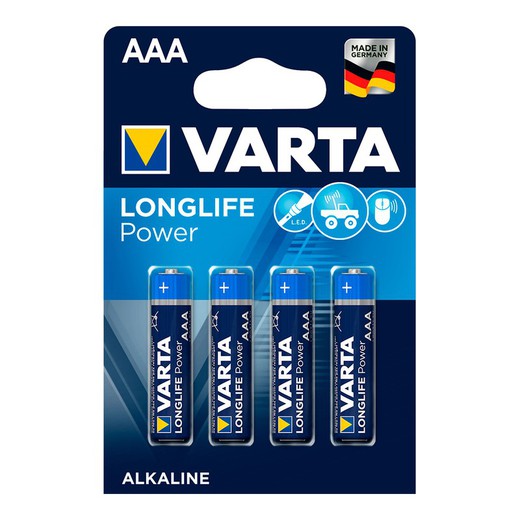 S.de. Batterie Varta haute énergie aaa lr03 2 bandes 10 blisters 4uni prix par blister