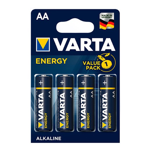S.de. Batterie varta lr06 aa "pack de valeur énergétique" (blister 4 unités)