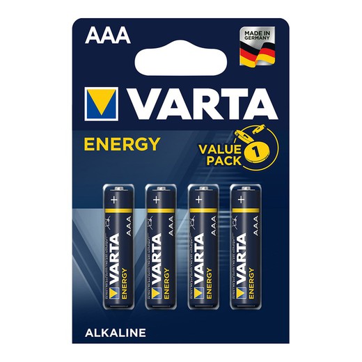 S.de. Batterie varta lr3 aaa "pack valeur énergétique" (blister 4 unités)