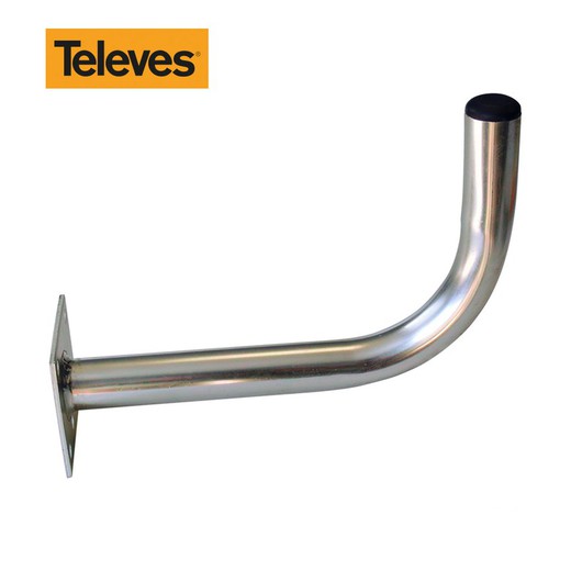 Suporte para televisores "l" 284x194mm ø35mm zinco + rpr