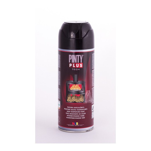 400ml spray preto de alta temperatura