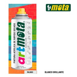 Spray branco brilhante ral9003 ponto de 216ml