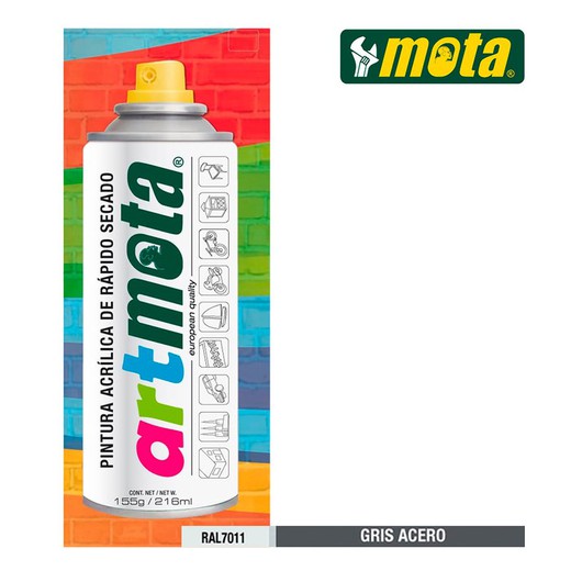 Spray cinza aço ral7011 ponto de 216ml