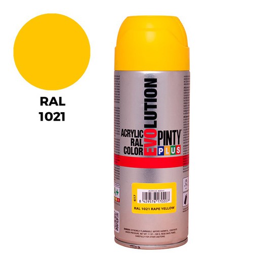 Spray ral 1021 jaune de cadmium 400ml.