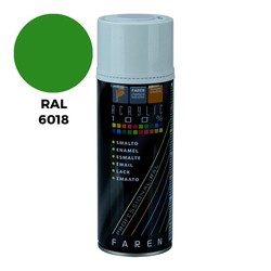 Spray ral 6018 vert jaunâtre 400ml.