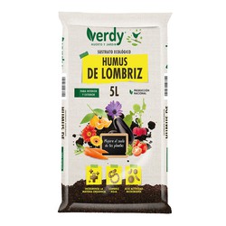 Sustrato humus de lombriz 5l verdy