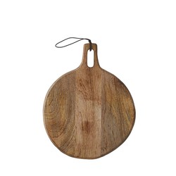 Tabla de cortar redonda de madera de mango duko 35x28cm