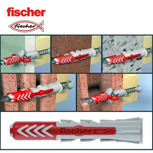 Plug Fischer duopower 8x40s + caixa de rosca 5,5x50mm 50un