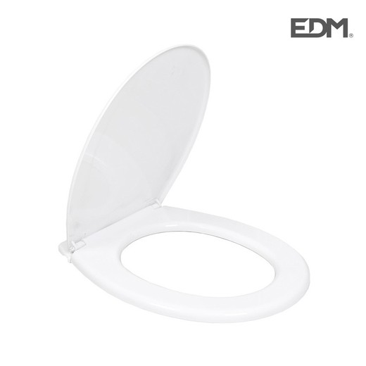 Abattant WC - basic - blanc - 600gr - avec vis - edm