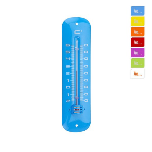 Termometro metalico interior-exterior 190x48mm