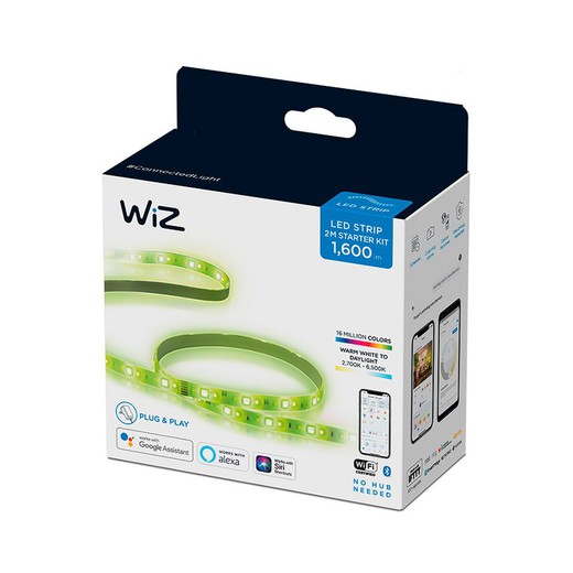 Tira de led 2mts 1.600lm starterkit wiz philips