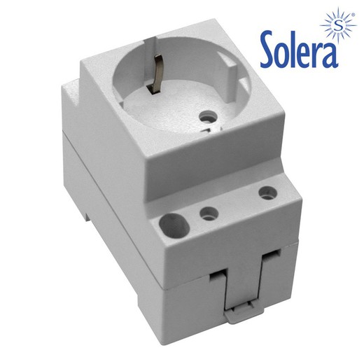 Toma de corriente schuko modular solera ref: 99