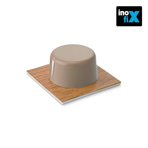 Tope adhesivo parquet beige (blister 2 unid) inofix