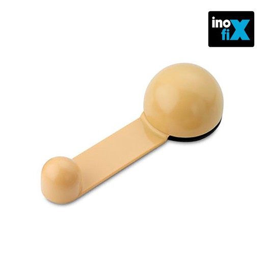 Tope retenedor giratorio adhesivo beige (blister) inofix