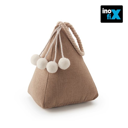 Tope textil sujetapuerta 1kg saco beige. Inofix