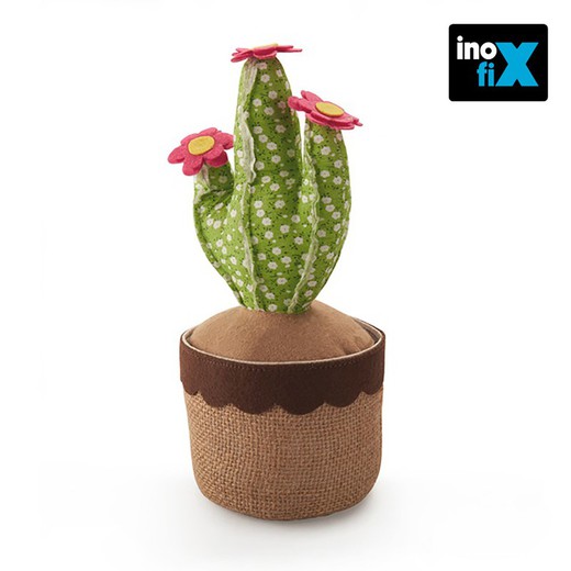 Tope textil sujetapuertas 1kg cactus verde. Inofix