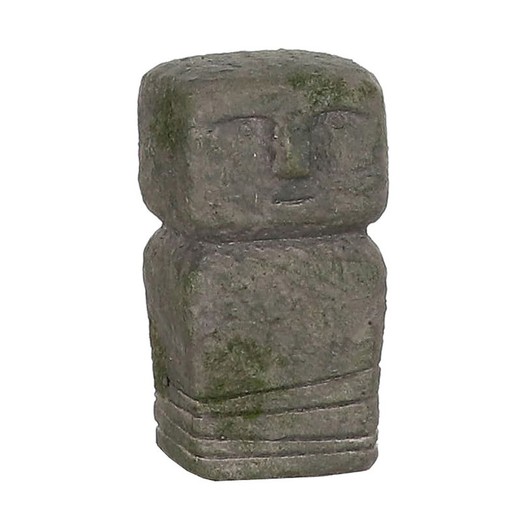 totem gris de l'île de pâques 8x9x14.5cm